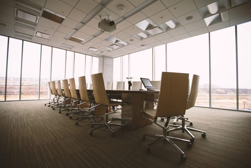 a board room