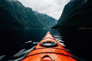 Kayak in a river