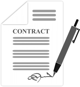 Think about signing a moving contract.