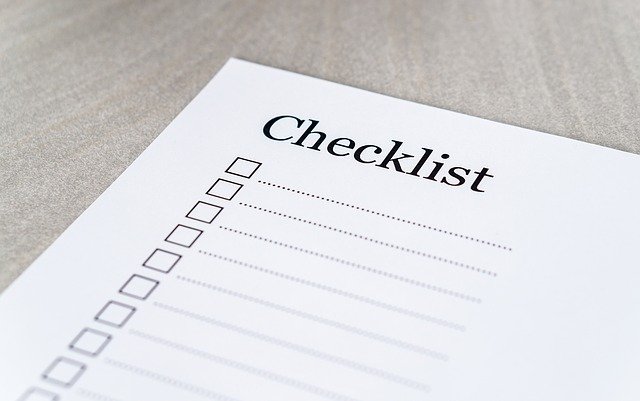 Make a checklist to maintain safety during the move