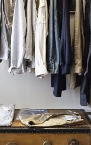 Cleaning out your residential junk by cleaning out your clothes.