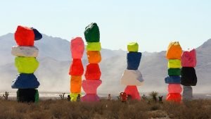Amazing colors of the Seven Magic Mountains
