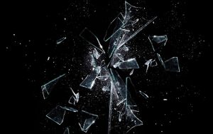 a shattered glass 