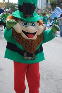 St. Patrick's Day in Vegas - a mascot