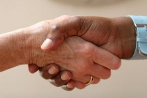 a handshake - meet your new neighbors in Las Vegas