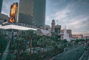 Moving your office to Las Vegas: Street view of a Las Vegas street