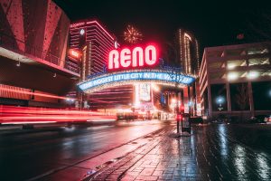 Reno during the night