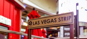 Sign of Las Vegas strip in Paradise which is one of the best places to buy a home in Las Vegas 