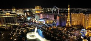 Las Vegas city view at night 