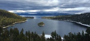 Aerial view on Lake Tahoe 