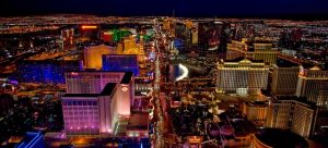 Las Vegas during night;