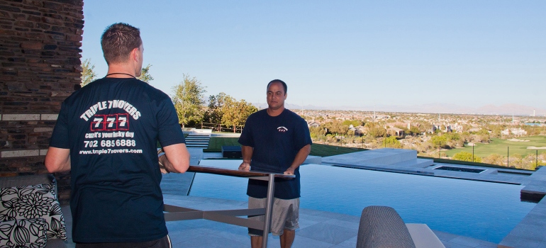 Movers while doing moving services Las Vegas