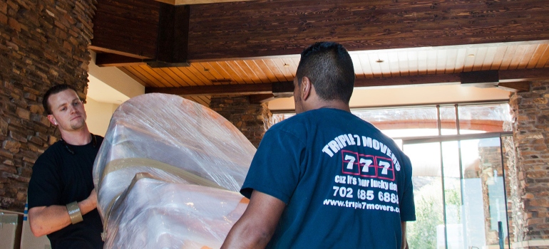 Residential movers Las Vegas has, moving an item